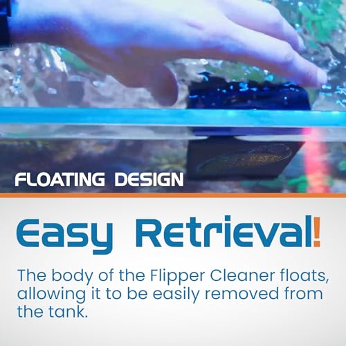 Flipper Edge Limited Edition Tang 2 in 1 Floating Magnetic Aquarium Algae Cleaner (Standard)