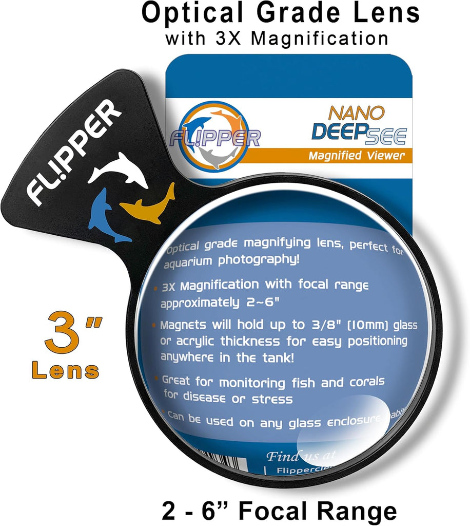 Flipper DeepSee Viewer 3" Nano Magnified Viewer for Aquariums