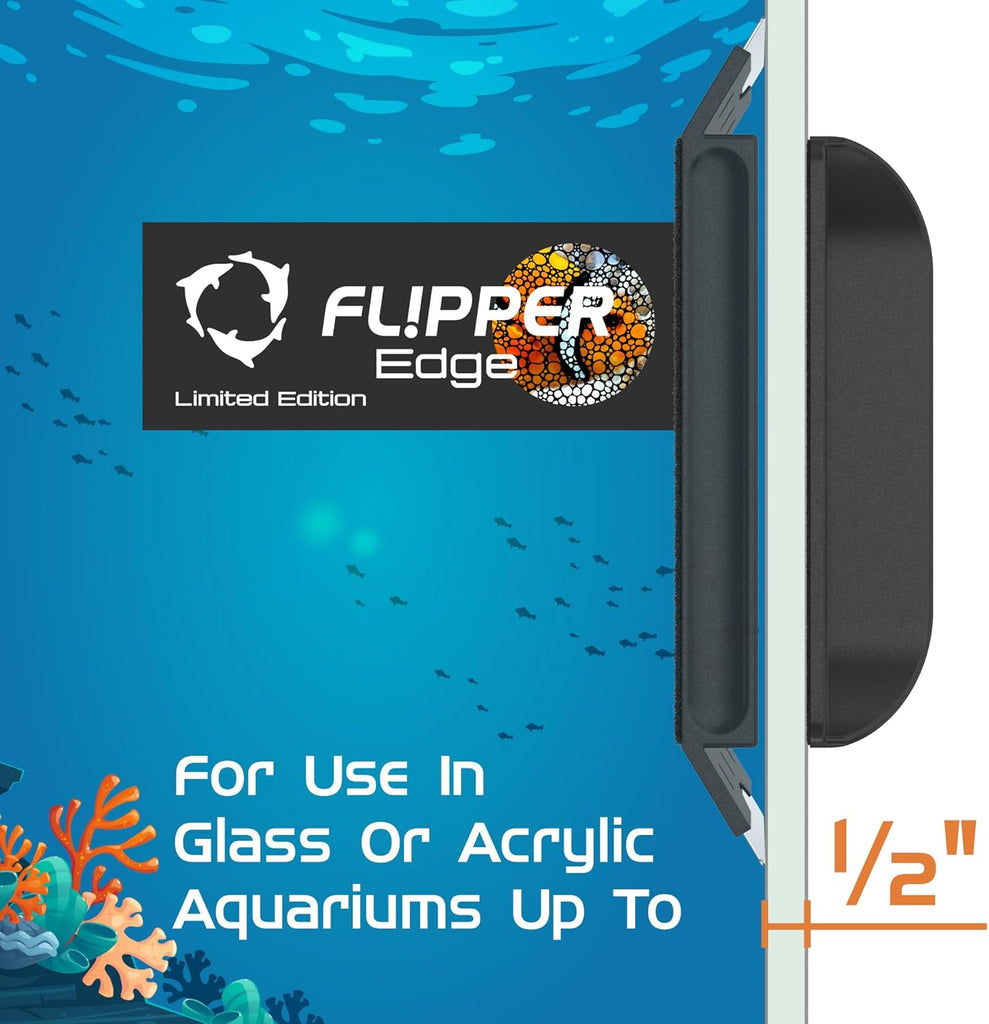 Flipper Edge Limited Edition Clownfish 2 in 1 Floating Magnetic Aquarium Algae Cleaner (STANDARD)