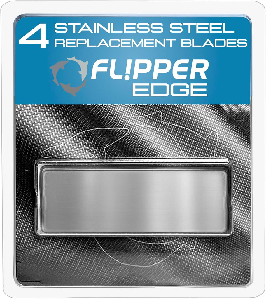 Flipper Edge Standard Stainless Steel Replacement Blades 4 Pack