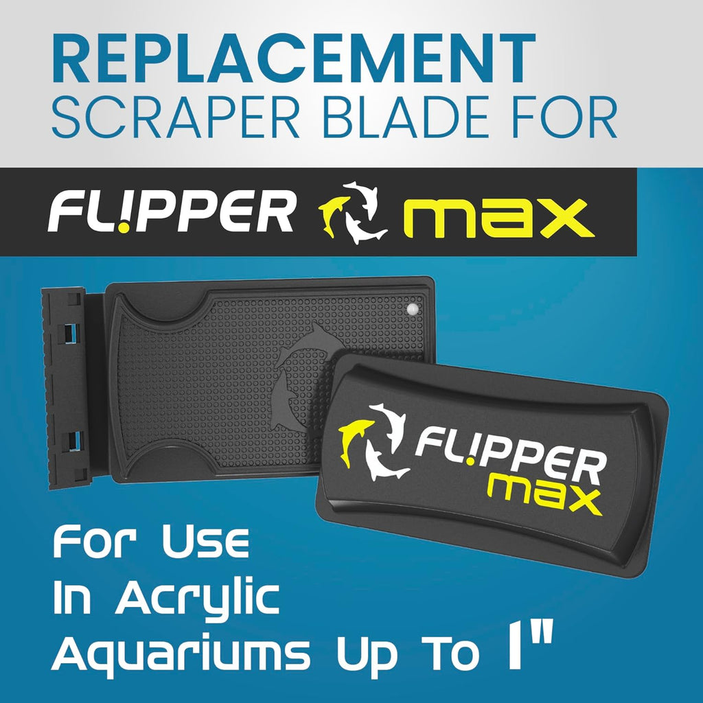 Flipper MAX ABS Replacement Blades Straight Edge 5 Pack - Acrylic Tanks