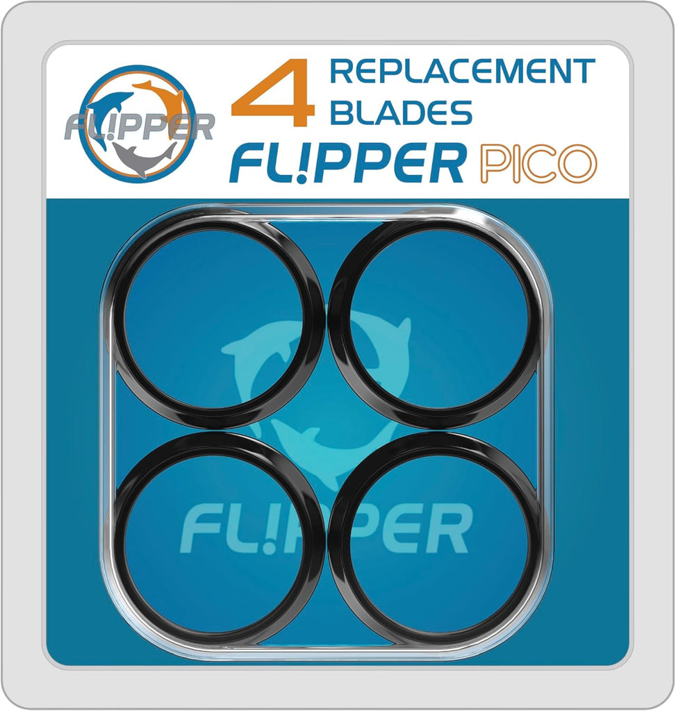 Flipper Pico 2 in 1 Aquarium Magnet Cleaner Replacement Blades 4 Pack