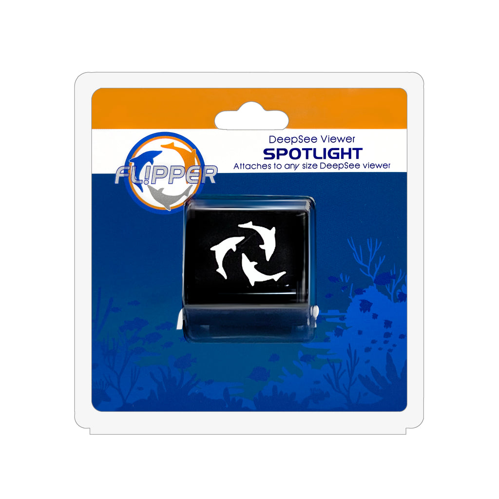 Flipper DeepSee Viewer LED Spotlight that attaches to any size Flipper DeepSee Viewer