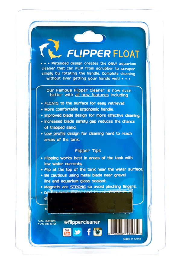 Flipper FLOAT 2 in 1 Magnetic Aquarium Algae Cleaner (Standard)